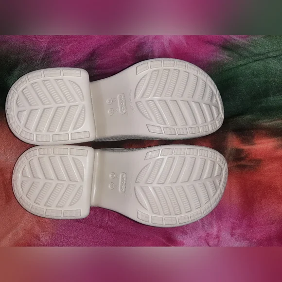Crocs Siren Unisex Platform Clogs - Bone Size Men 9 Women 11 - Picture 2 of 8